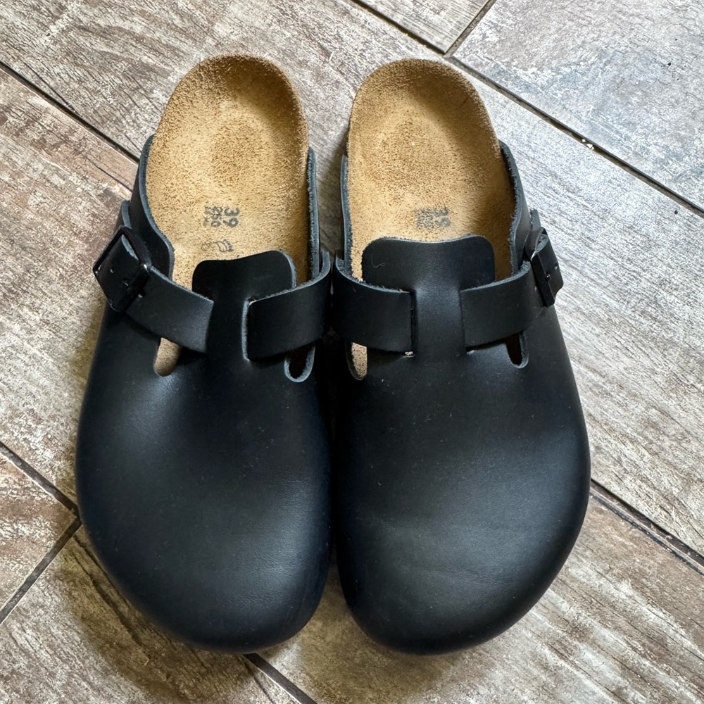 Birkenstock Black Mules Comfortable Slip-On Clogs